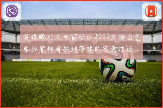英媒曝尤文冬窗欲以2000万镑出售弗拉霍维奇热刺等球队有意追逐